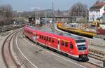 DB 612 084/584  Markt Heimenkirch  Einfahrt Lindau Hbf 27.03.2017 