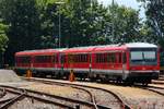 628 242 und ein weiterer 628 stehen abgestellt im Bhf von Lindau am Bodensee, nächstes Fahrziel wird wohl Dortmund Hbf sein.