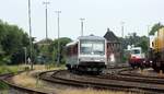 SSP 628/928 501  Hörnum  auf Rangierfahrt zum SyltShuttle nach Westerland.