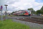   Blick in die Werkstattgleise in Schöllkrippen der Westfrankenbahn. 19.05.2024