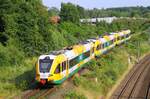 ODEG's VT's zu Gast im Norden anlässlich der Kieler Woche hier der führende 646 040 auf dem Weg zum Hbf Kiel.