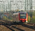 RBSH 648 002/502 kam aus Kiel und hat hier Einfahrt in Neumünster.