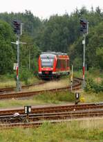 RBSH/nah.sh Lint 648 453/953 aus Kiel kommend hat hier Einfahrt in den Bhf Husum.