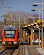 DB RBSH Lint II 41, 648 454/954 als RB nach Husum verlässt hier gerade Schleswig.