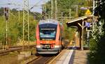 DB Regio Lint 0648 005/505 als RB 159xx nach Husum beim Halt in Schleswig.