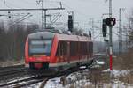 DB 0648 463/963 beim umsetzen in Jübek 12.02.2017