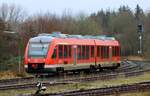 DB 648 102/602 als RE 74 verlässt hier Husum gen Kiel.