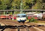 Überraschend kam in Linz am Rhein der VT 57(798 808-2) der HLB von einer Brauerei-Sonderfahrt angefahren.