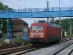 101 136 brachte am 20.Mai 2011 Nachmittag`s den IC 2212 aus Koblenz nach Binz,danach ging es Lz nach Stralsund um dann von Stralsund nach Binz den EC 378 aus Wien zu bernehmen.Hier kam Sie als Lz von