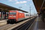 101 051-1 mit dem IC 146 von Berlin Hbf (tief) nach Schiphol (Airport) bei der Durchfahrt in Braunschweig.