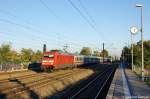 101 128-7 mit dem IC 140 von Berlin Ostbahnhof nach Bad Bentheim in Nennhausen.