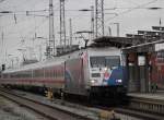 Meine 5.Begegnung mit 101 060-2 im Rostocker Hbf mit IC 2377 von Ostseebad Binz nach Karlsruhe Hbf.08.01.2012