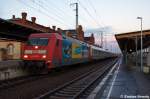 101 037-0  Klagenfurt Touristik  mit dem IC 140 von Berlin Ostbahnhof nach Schiphol (Airport) in Stendal.