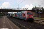 101 110-5  Eintracht Frankfurt  mit dem IC 2028 von Nrnberg Hbf nach Hamburg-Altona in Hamburg-Harburg.