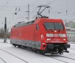 101 061-0 stand am 10.03.2013 im Rostocker Hbf und musste noch auf dem IC 2213 nach Stuttgart Hbf warten.