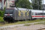 nur 2xTage nach meiner Aufnahme lies sich 101 141-0 wieder im Rostocker Hbf blicken.16.06.2013