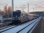 101 042 war,am 16.Januar 2017,meine erste Werbe 101 im neuen Jahr,die mit dem IC 2425 Binz-Berlin Hbf Bergen/Rügen erreichte.