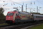 101 064-4 mit IC 2212(Koblenz-Binz)bei der Einfahrt im Rostocker Hbf.27.10.2019