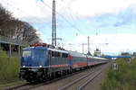 110 469-4 mit dem HKX (Hamburg->Köln) am Haken. Tostedt den 17.04.2017