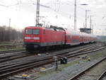 112 165 schob,am 27.Januar 2020,den RE nach Falkenberg aus Stralsund.