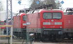 112 119 stand am Vormittag des 18.03.2023 im BW Rostock Hbf.