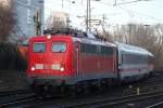 115 261-0 mit PbZ 2453 von Hamburg-Langenfelde nach Dortmund bei der Durchfahrt im Hamburger Hbf.17.01.2015