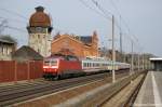 120 125-0 mit dem IC 1919 von Berlin Sdkreuz nach Kln Hbf in Rathenow.