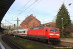 DB 120 147 mit IC 1981 am 16.01.2015 in Hamburg-Harburg auf dem Weg nach München Hbf