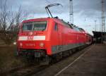 120 203-5 Bh Rostock mit dem Hanse-Express Hamburg-Rostock am 28.November 2009 in Bad Kleinen.