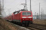 120 204-7 mit RE 4307(Hamburg-Rostock)bei der Einfahrt im Rostocker Hbf.17.02.2019