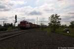 140 876-4 EGP - Eisenbahngesellschaft Potsdam mbH mit einem Containerzug in Stendal(Wahrburg) und fuhr in Richtung Magdeburg weiter.