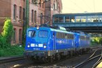 PRESS 140 028 und PRESS 140 047 als Lokzug am 05.09.2016 in Hamburg-Harburg -   Beide sind für Metrans im Einsatz