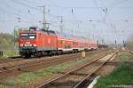 MEG 606 (143 864-7) mit der RB21 (RB 18663) nach Potsdam Griebnitzsee in Priort.