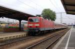 143 821-7 mit dem RE10 (RE 18464) nach Leipzig Hbf in Cottbus.