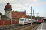 401 508-7  Lichtenfels  als ICE 873 von Berlin Ostbahnhof nach Basel SBB in Rathenow.