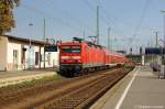 143 072-7 mit der RB43 (RB 28890) von Cottbus nach Falkenberg(Elster) oberer Bahnhof in Cottbus.