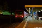 112 105 mit dem RE2 (RE 37385) von Rathenow nach Cottbus in Rathenow.