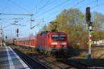 114 026-8 & 114 004 am Zugende mit dem RE1 (RE 69508) von Brandenburg Hbf nach Berlin Wannsee.