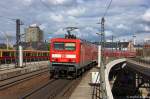 114 036 mit dem RE7 (RE 18266) von Berlin Zoologischer Garten nach Wnsdorf-Waldstadt, bei der Ausfahrt aus dem Berliner Hbf.