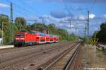 Die neu Magdeburgerin (ex Cottbuserin) 143 072-7 mit der RB31 (RB 17920) von Burg(Magdeburg) nach Braunschweig Hbf in Niederndodeleben.