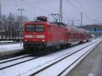 Nachdem Halt in Bergen/Rgen ging es fr 112 118-5 mit dem RE 13010 aus Sassnitz weiter Richtung Rostock.