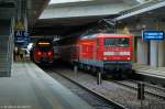 Auf Gleis 7 in Berlin Südkreuz, stand die 112 165 mit dem RE3 (RE 18378) von Berlin Südkreuz nach Eberswalde Hbf.