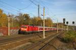 112 109 mit dem IRE  Berlin-Hamburg-Express  (IRE 18598) von Berlin Ostbahnhof nach Hamburg Hbf in Rathenow.