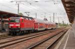 143 932 mit dem RE20 (RE 17624) von Halle(Saale)Hbf nach Uelzen in Stendal.