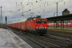 MEG 602 mit Autotransportzug am 02.03.2016 in Bremen Hbf auf dem Weg nach Süden