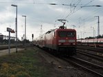 114 005 war am 3.9.16 im Rostocker Hbf am rangieren