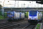 RBH 103 + RBH 105 Lz am 05.09.2016 in Hamburg-Harburg  Zeitgleich schiebt 246 007 einen RE5 Richtung Hamburg Hbf