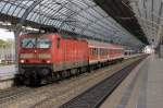 143 848-0 als RB13 nach Wustermark im Bahnhof Berlin-Spandau.