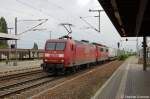 145 002-2 & 151 003-1 (kalt) mit dem Hangartner in Nauen Richtung Friesack(Mark) unterwegs.