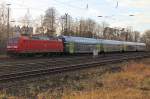 145 059-2 mit vier neuen Bombardier Twindexx - Mittelwagen für DB Regio - Nord, auf den Weg nach Kiel.